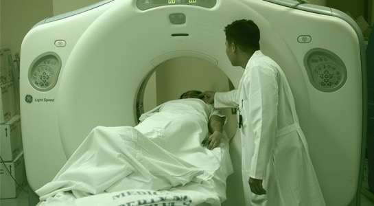 Imagem de exame Pet Scan